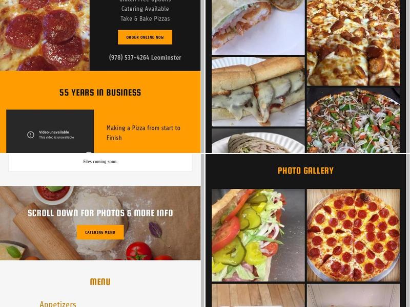 C&M Pizza Menu