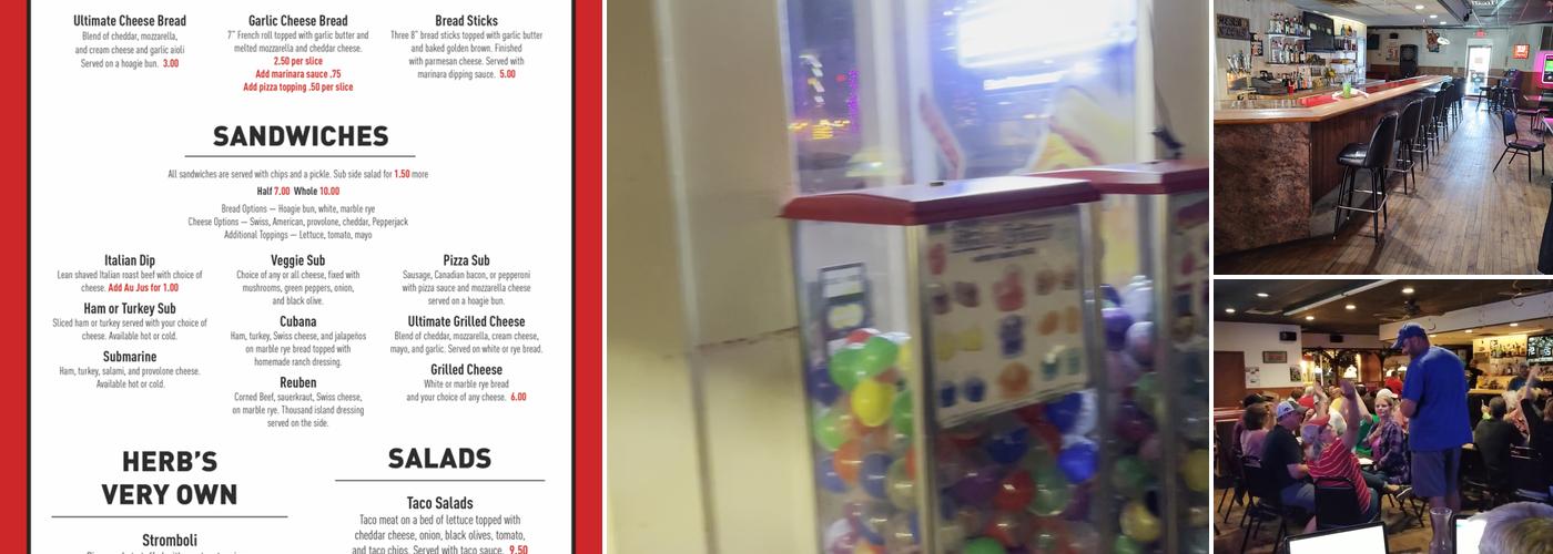 Herb N' Lou's Pizza Menu