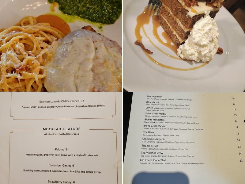 Stone Creek Dining Company - Greenwood Menu
