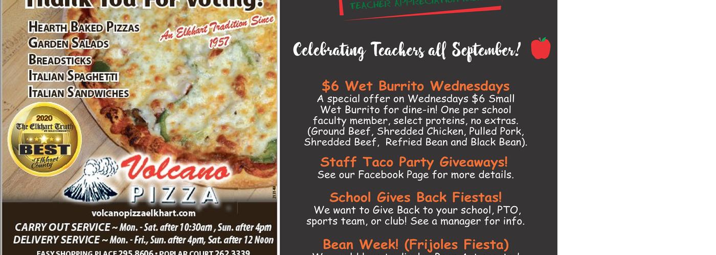 Volcano Pizza / Easy Shopping Place Menu