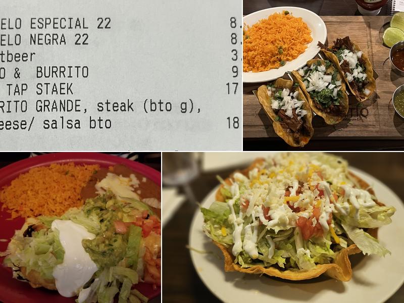 El Tapatio Menu