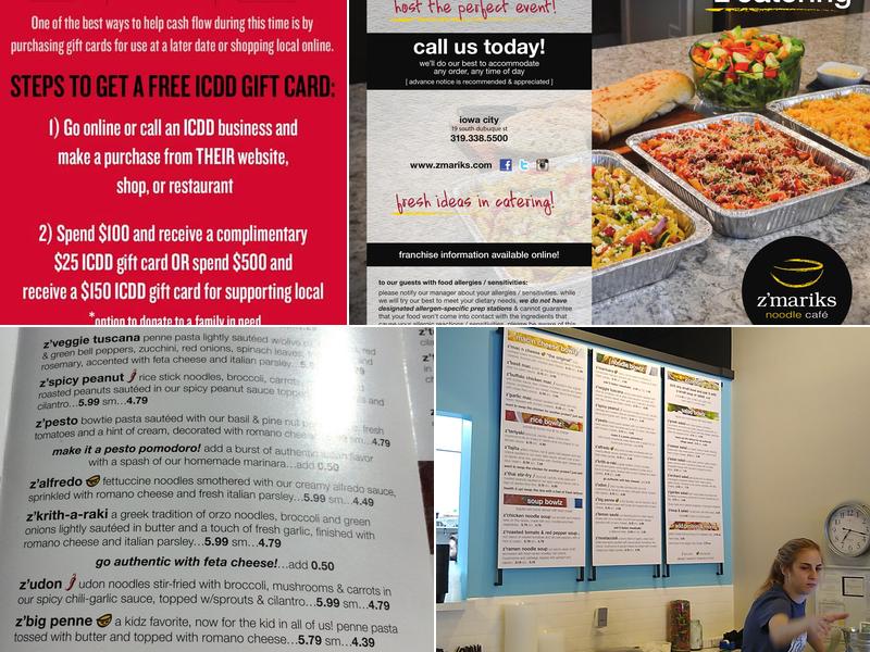 Z'Mariks Noodle Cafe Menu