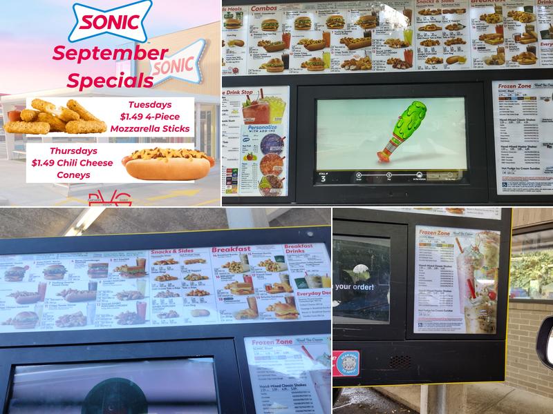 Sonic Drive-In Menu