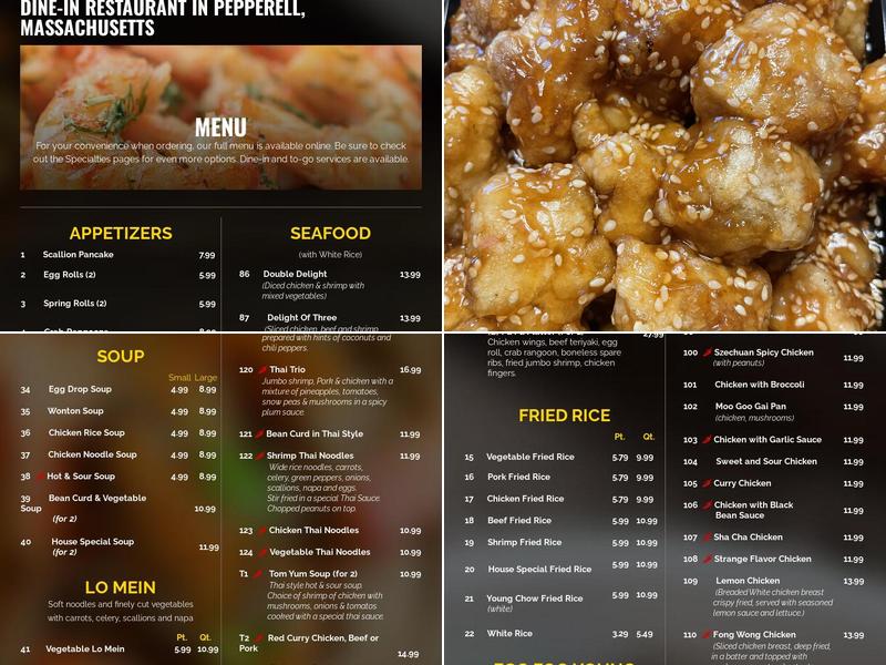 Tea Cafe Menu