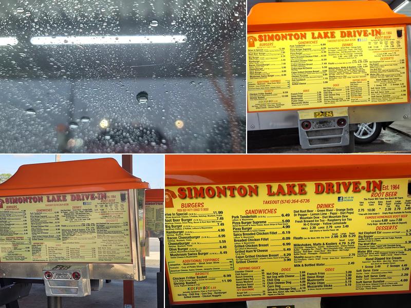 Simonton Lake Drive-In Menu