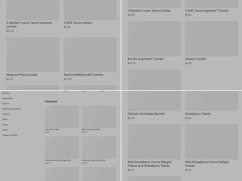 Taco Bell Menu