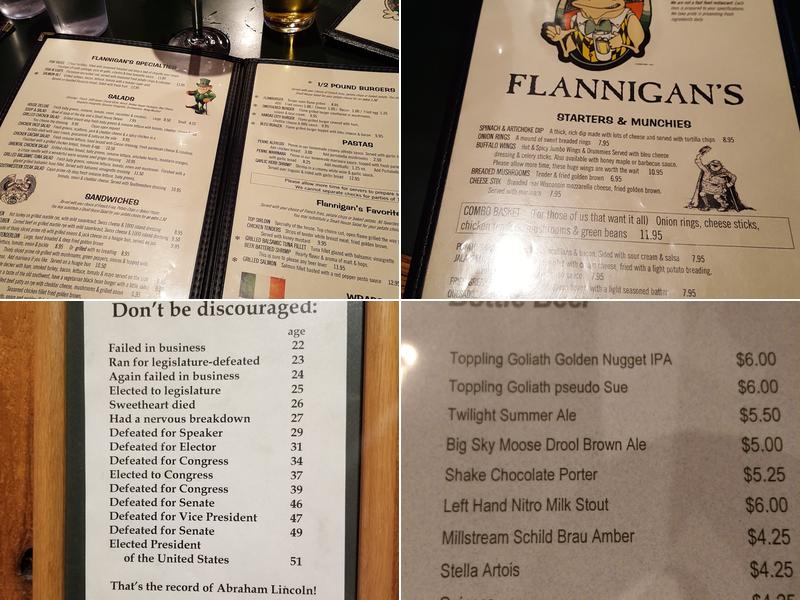 Iowa River Power Restaurant Menu