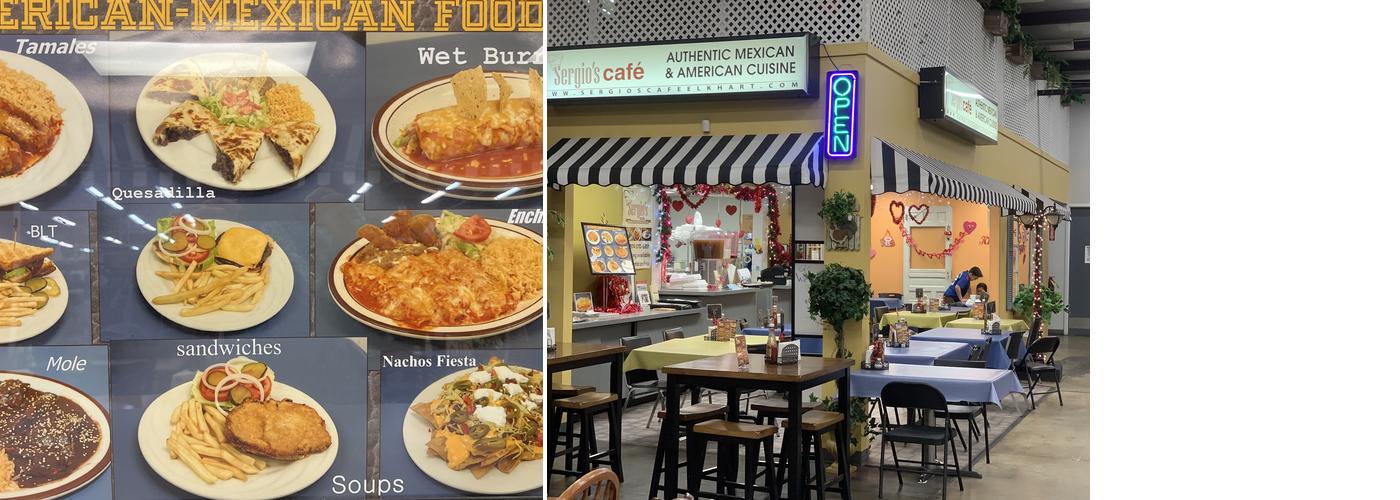 Sergio's Cafe Menu