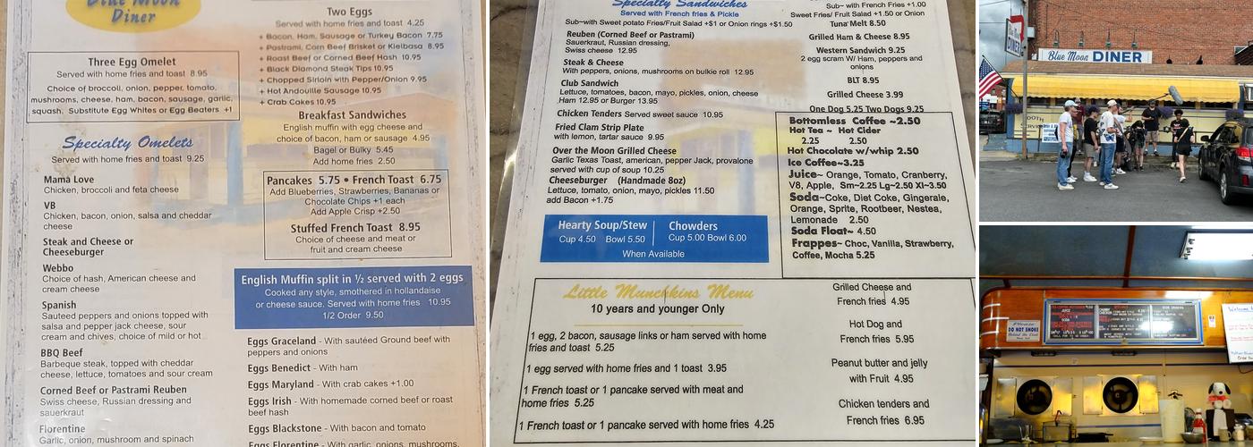 Blue Moon Diner Menu