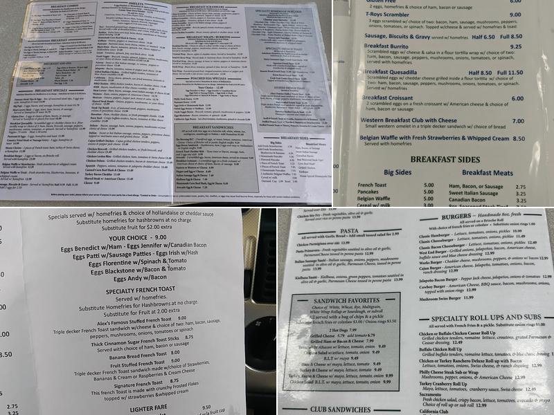 West End Diner Menu