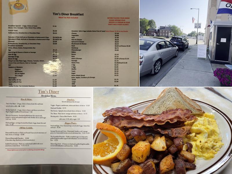 Tim's Diner Menu