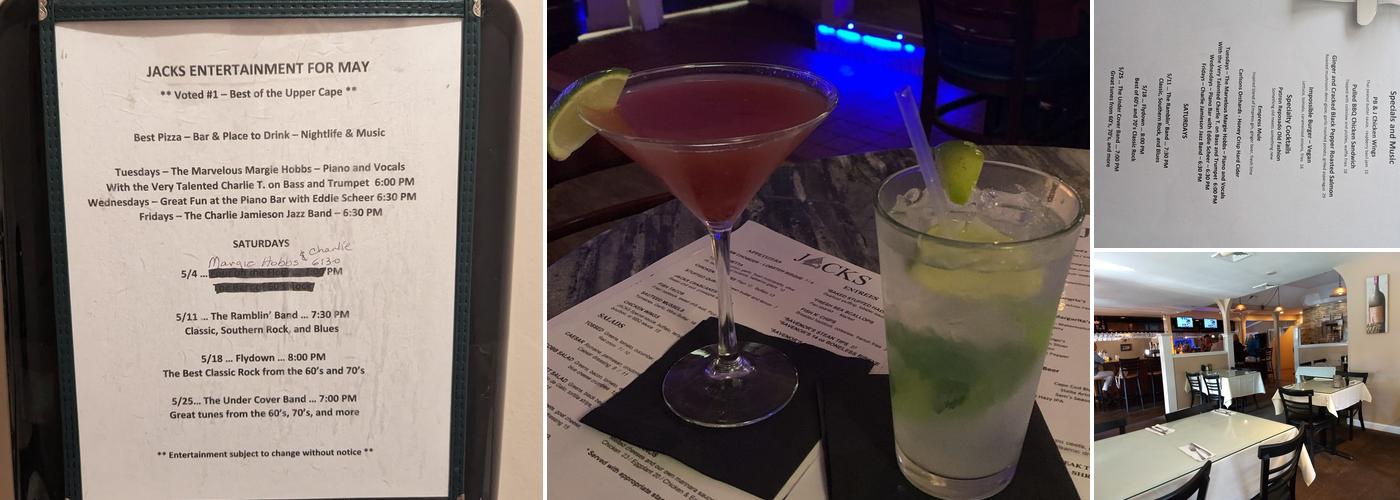 Jacks Restaurant & Bar Menu