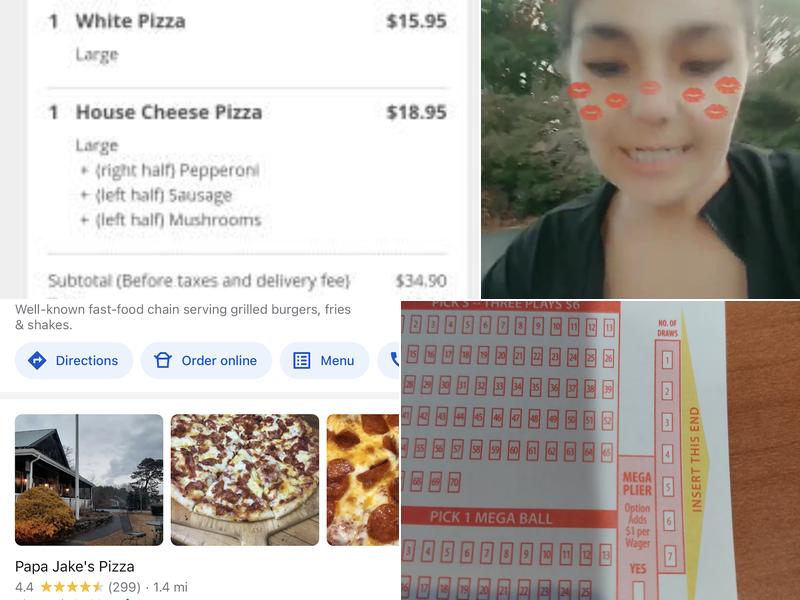 Papa Jake's Pizza Menu