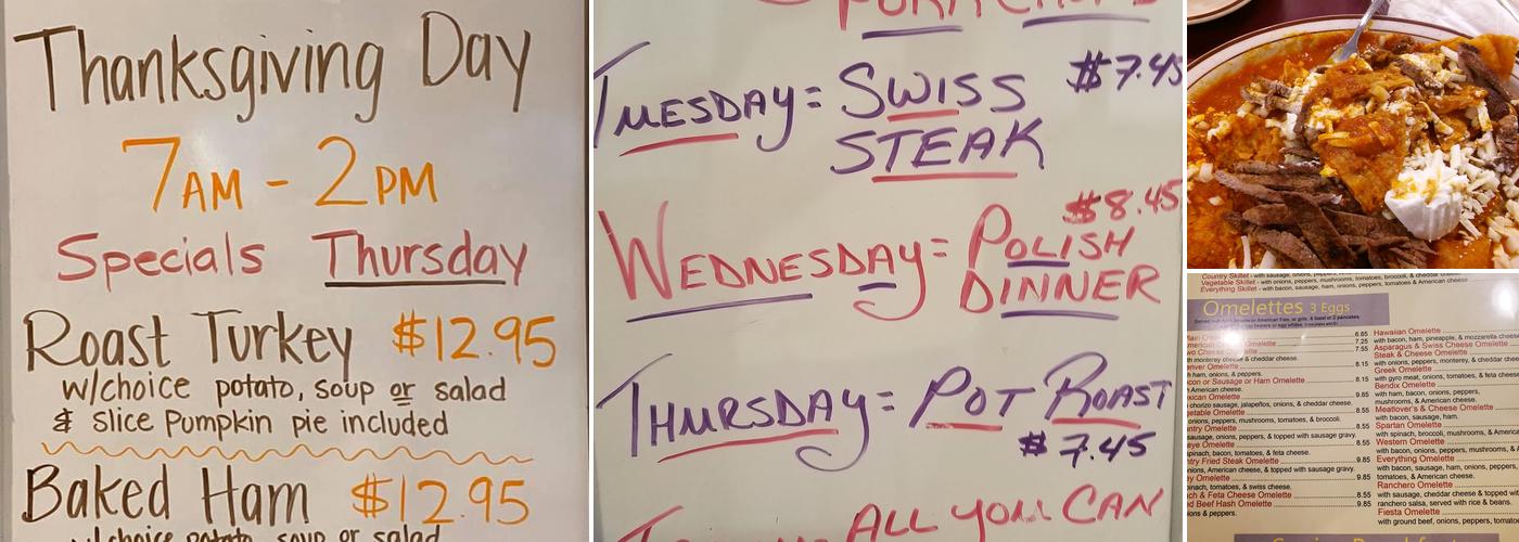 Bendix Restaurant Menu