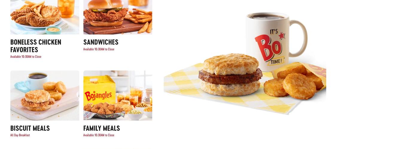 Bojangles Menu