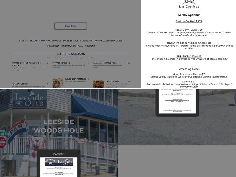 Quahog Republic Menu