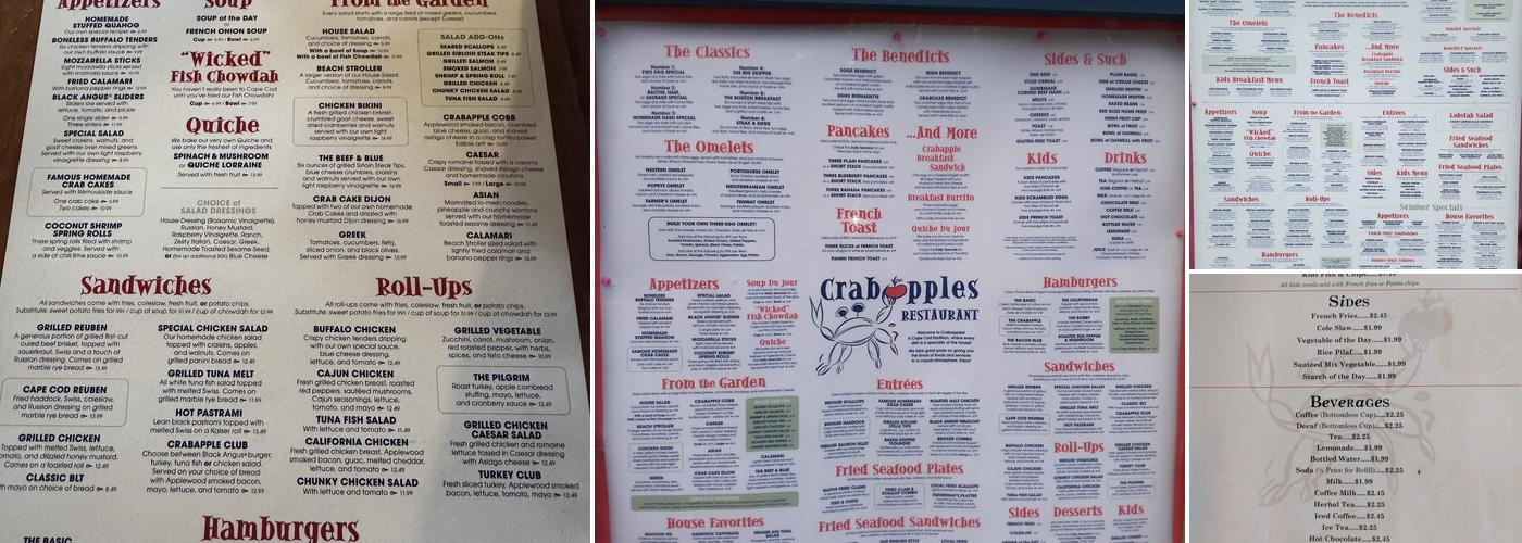 Crabapple's Menu
