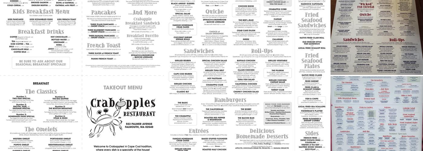 Crabapple's Menu