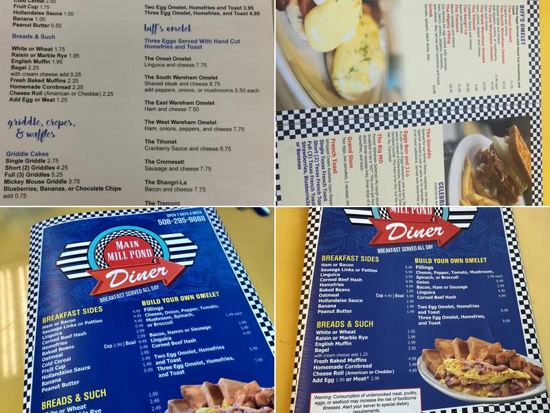 Mill Pond Diner Menu