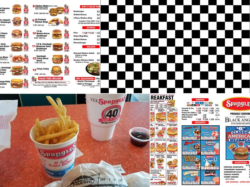 Spangles Menu