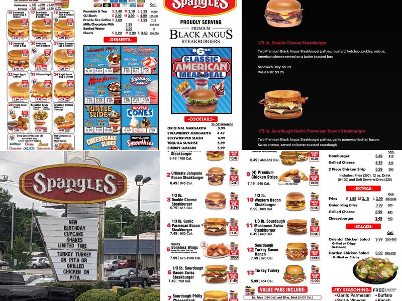 Spangles Menu