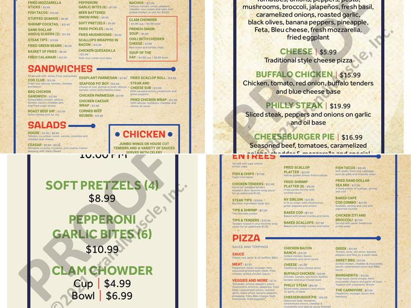 Sand Dollar Bar and Grill Menu