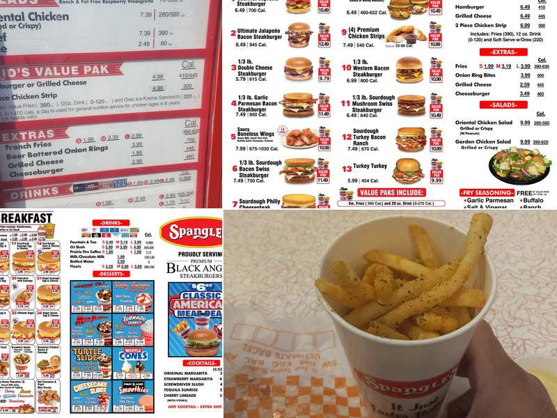 Spangles Menu