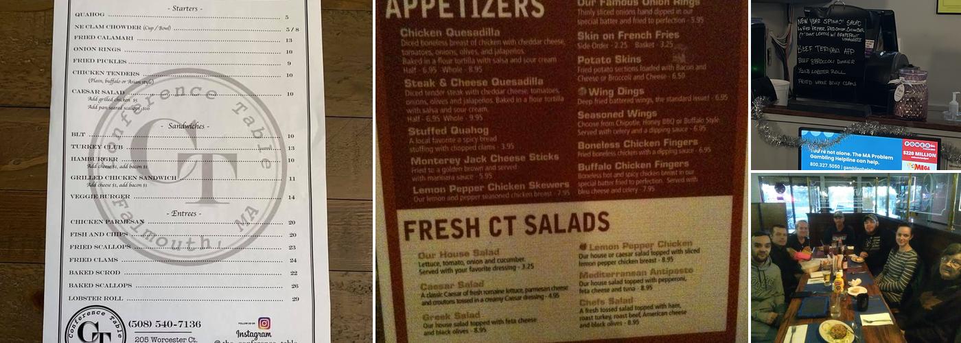 Conference Table Menu