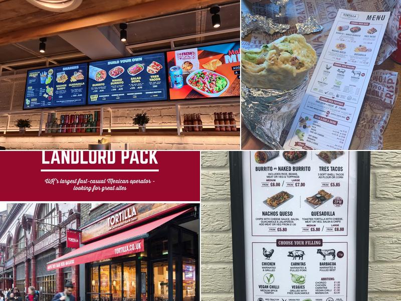 Tortilla Southwark Menu