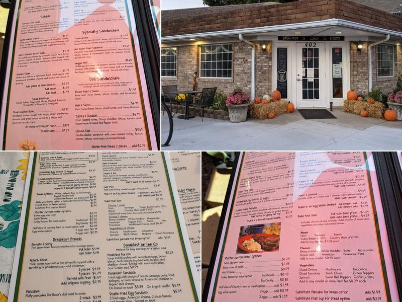 Geraldine's Kitchen Menu