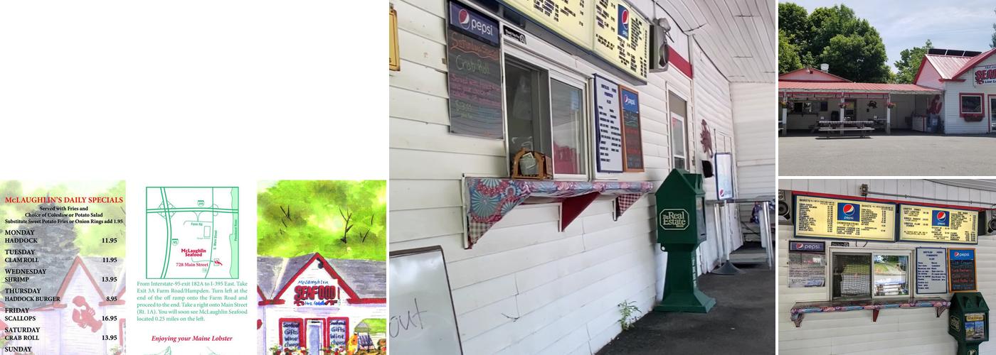 McLaughlin's Lobsters, Seafood & Takeout in Bangor Menu