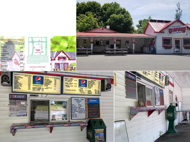 McLaughlin's Lobsters, Seafood & Takeout in Bangor Menu