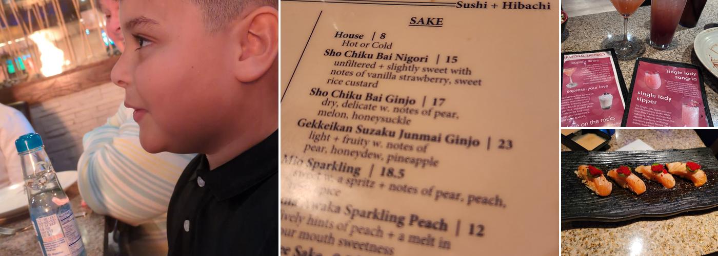 Kobe Ninja House Japanese Grill Menu