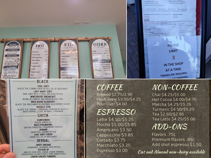 Chimera Coffee Menu