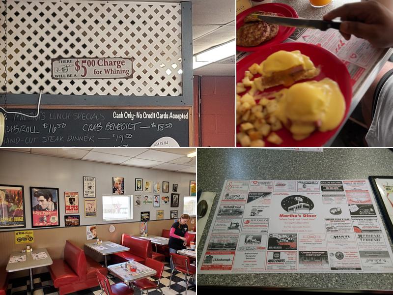 Martha's Diner Menu