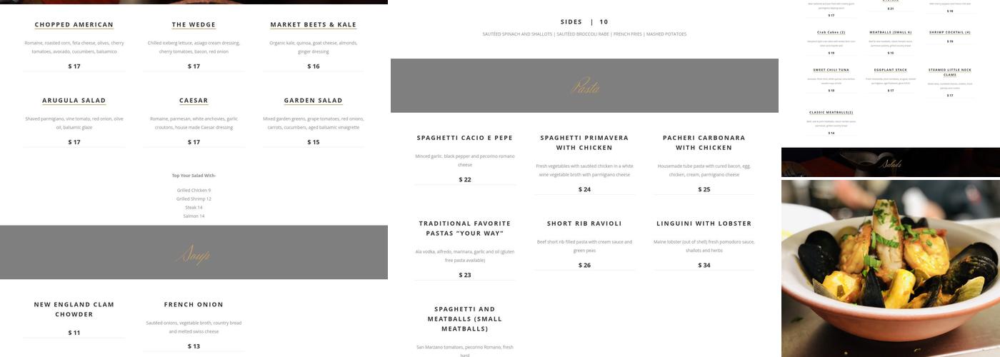 Barn Door Restaurant Menu