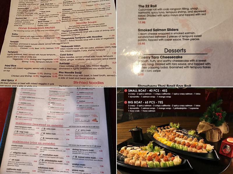 Yoshi Japanese Restaurant Menu