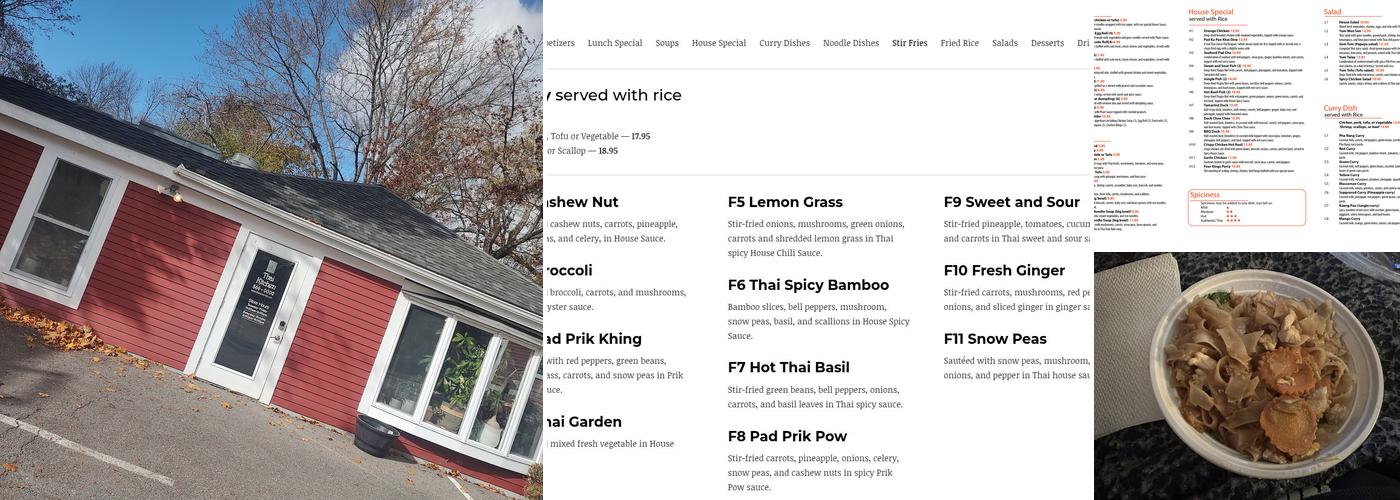 Thai Kitchen Menu