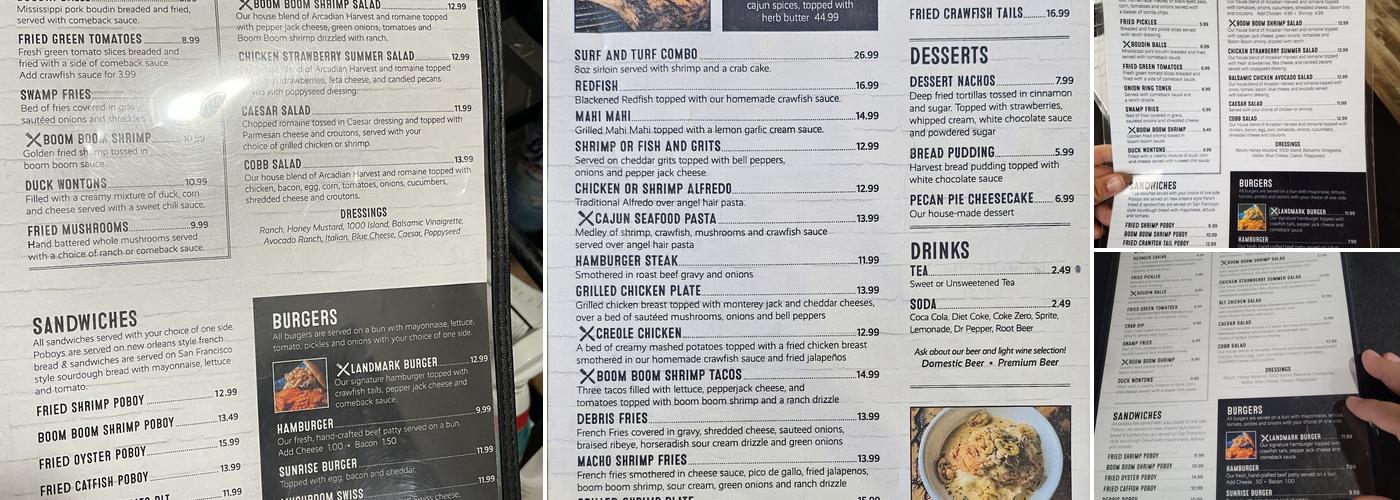 Landmark Café & Grill Menu