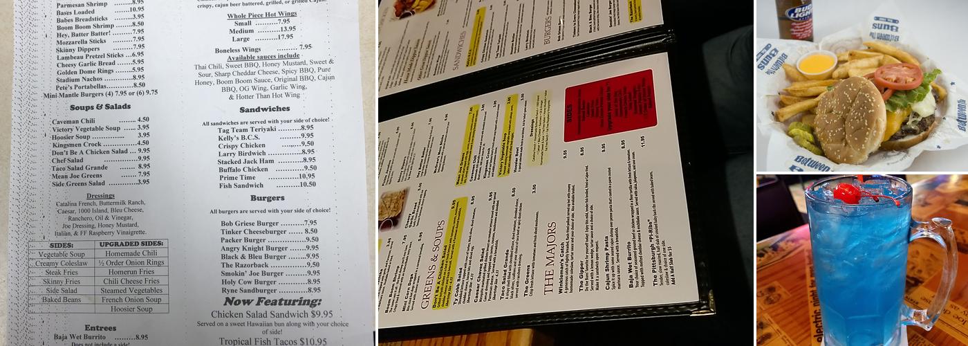 Between the Buns Menu