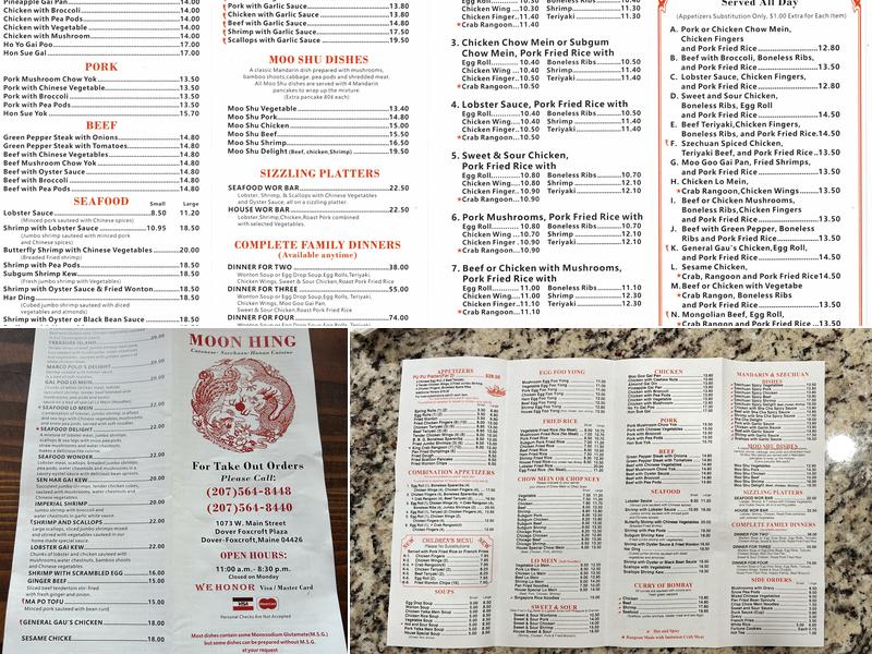 Moon Hing Menu