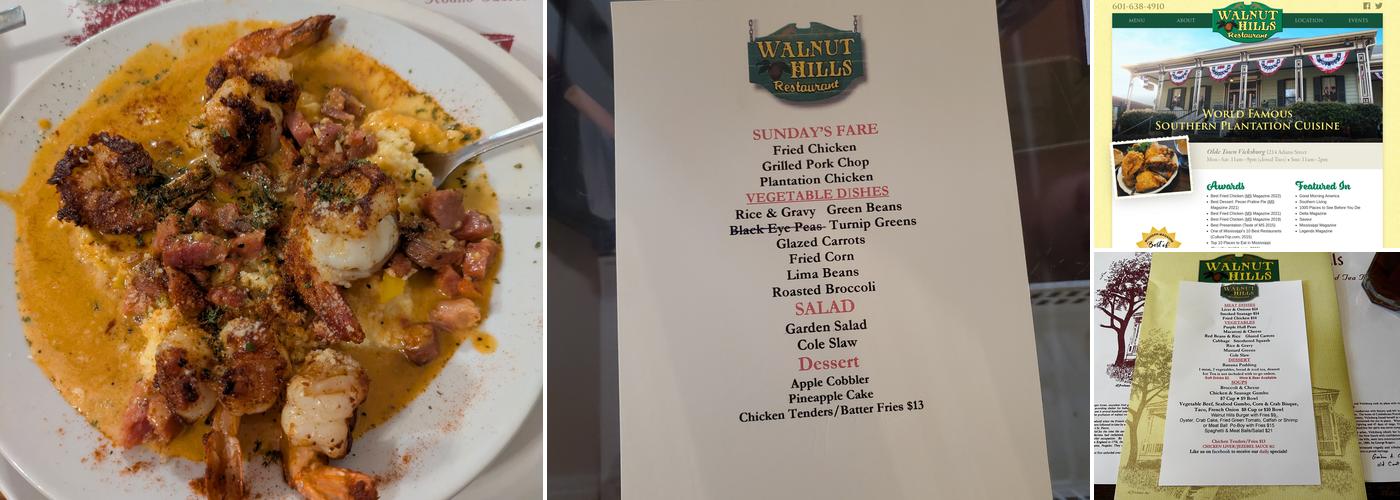 Walnut Hills Menu