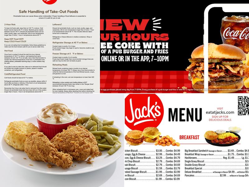 Jack's Menu