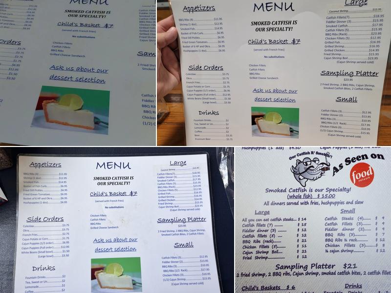 Pickwick Catfish Farm Restaurant Menu