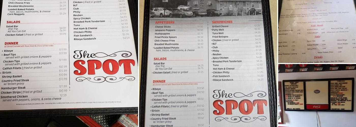Spot Menu