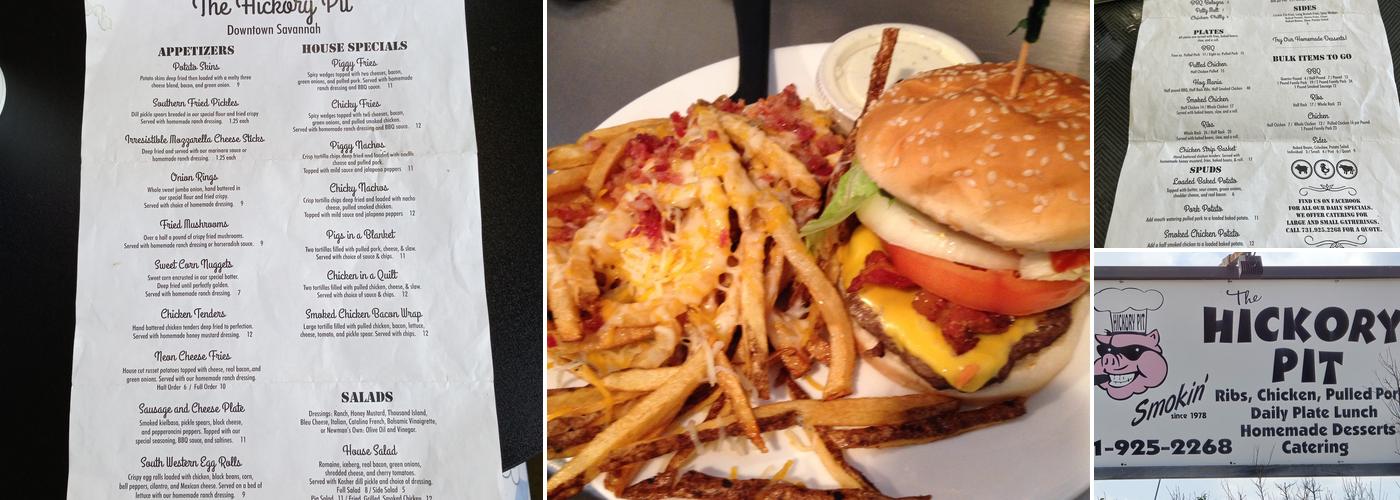 Hickory Pit Menu