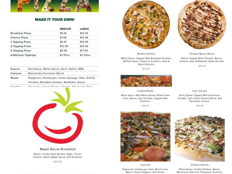 Freshies Milford Menu