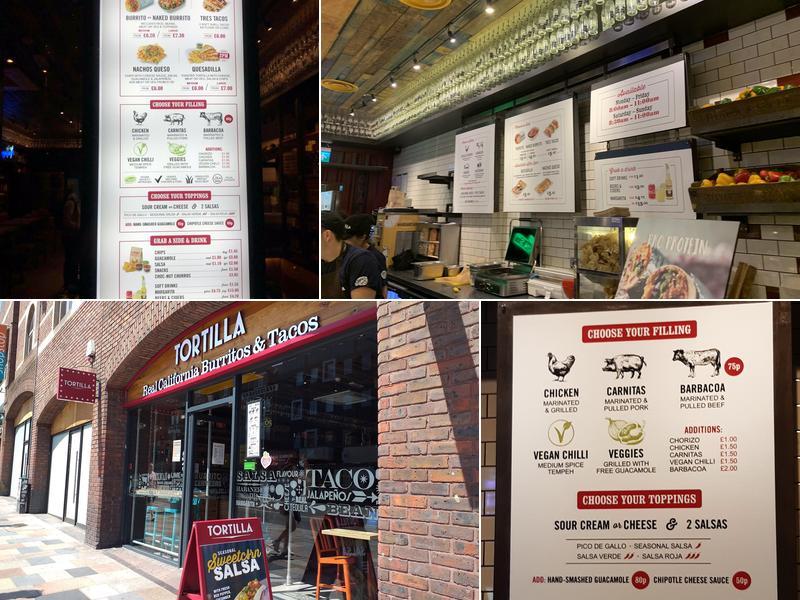 Tortilla Clapham Menu