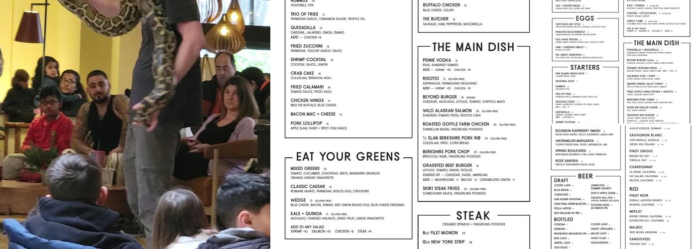 Kites Restaurant Menu