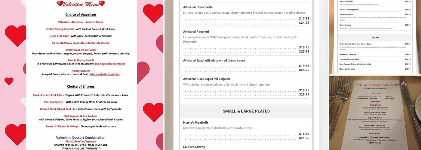 Assaggi E Vino at Marcello's Ristorante Menu